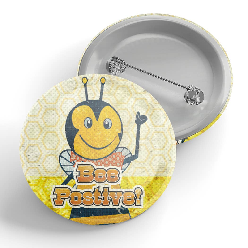Bee Positive Button